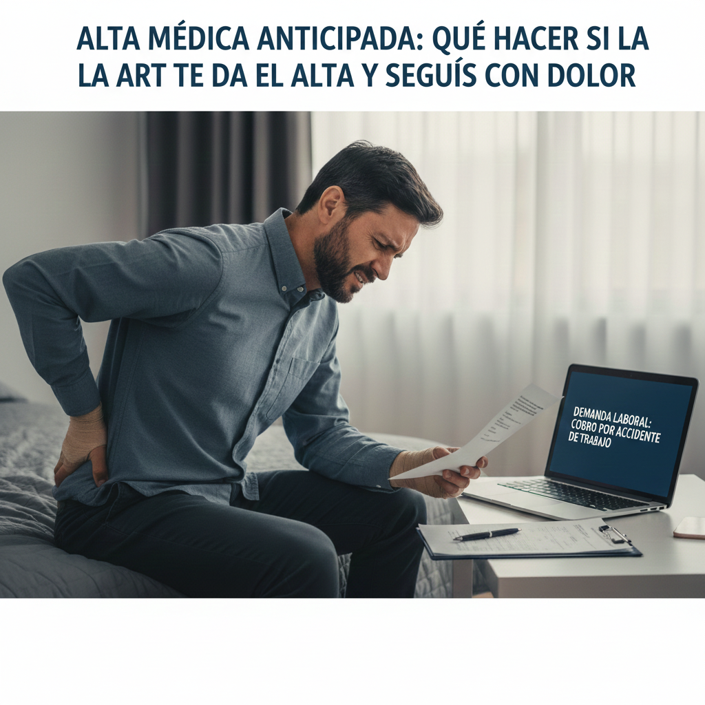 Alta médica anticipada con dolor persistente